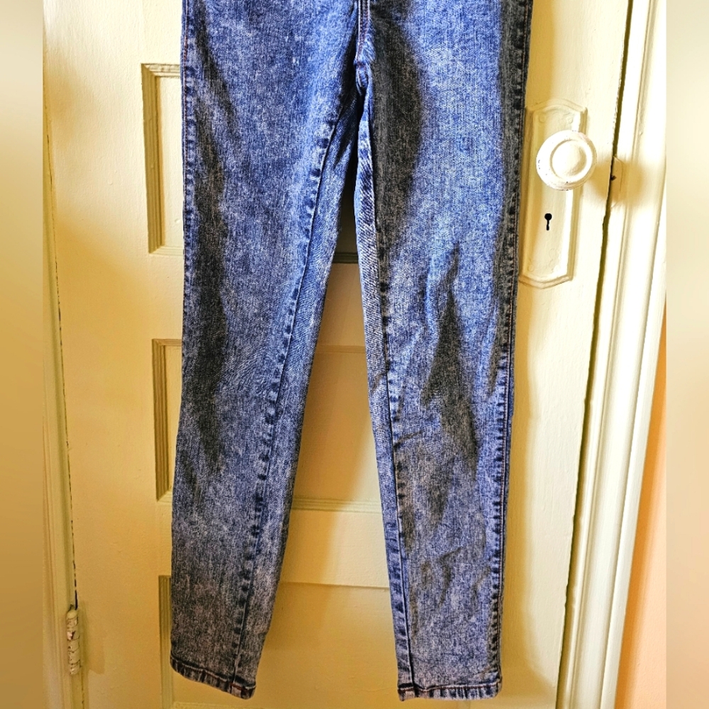 Parasuco acid wash overalls skinny fit blue vintage Y2K 90s - Picture 4 of 11